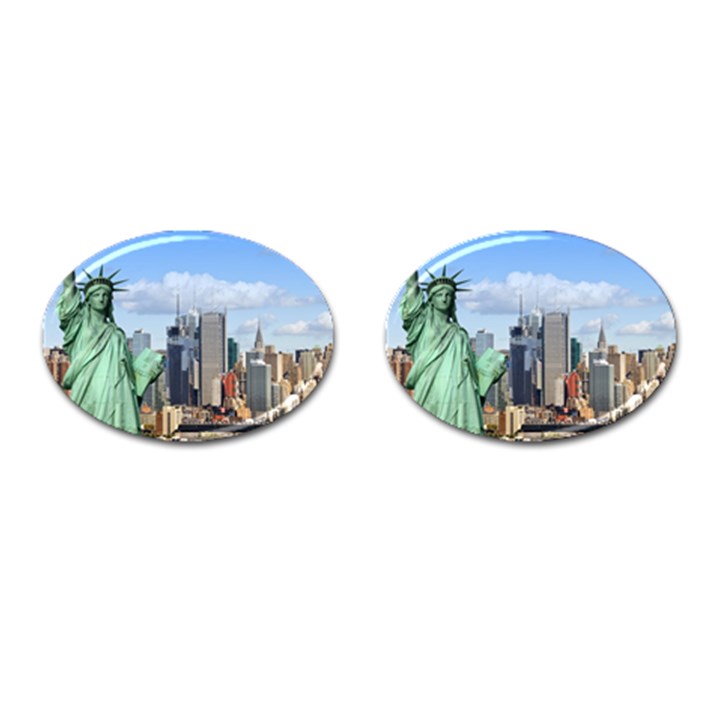 NY LIBERTY 1 Cufflinks (Oval)