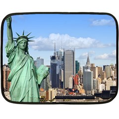 Ny Liberty 1 Double Sided Fleece Blanket (mini)  by trendistuff