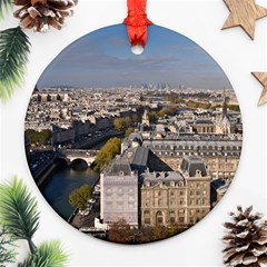 Notre Dame Ornament (round)  by trendistuff