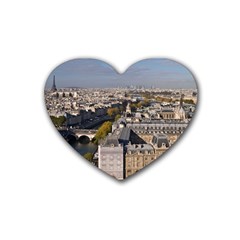 Notre Dame Rubber Coaster (heart)  by trendistuff