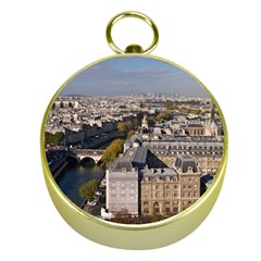 Notre Dame Gold Compasses by trendistuff