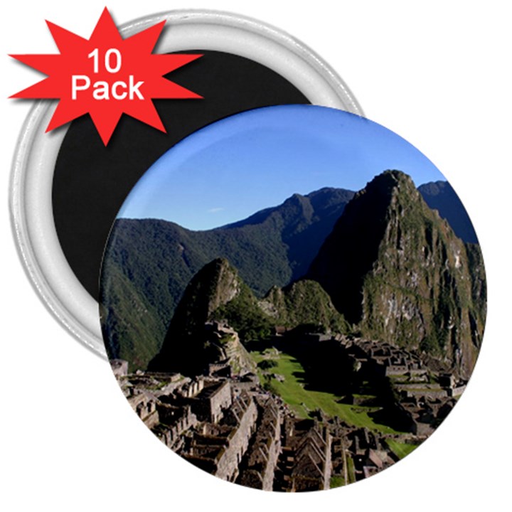 MACHU PICCHU 3  Magnets (10 pack) 