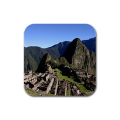 MACHU PICCHU Rubber Square Coaster (4 pack) 