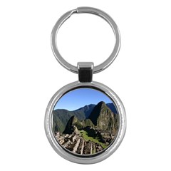 Machu Picchu Key Chains (round)  by trendistuff