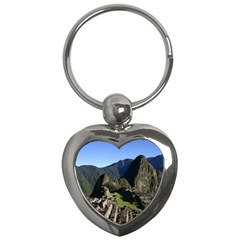 Machu Picchu Key Chains (heart)  by trendistuff