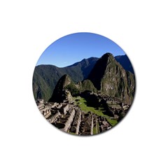 MACHU PICCHU Rubber Round Coaster (4 pack) 