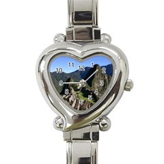 MACHU PICCHU Heart Italian Charm Watch