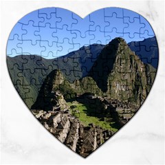 Machu Picchu Jigsaw Puzzle (heart) by trendistuff