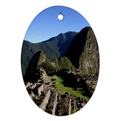 MACHU PICCHU Oval Ornament (Two Sides)