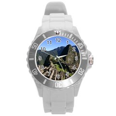 MACHU PICCHU Round Plastic Sport Watch (L)