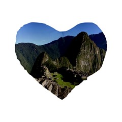 Machu Picchu Standard 16  Premium Heart Shape Cushions by trendistuff