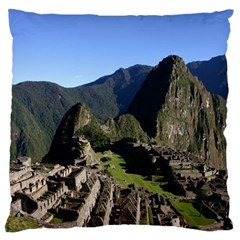 MACHU PICCHU Large Flano Cushion Cases (One Side) 