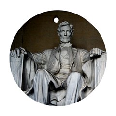 Lincoln Memorial Ornament (round)  by trendistuff