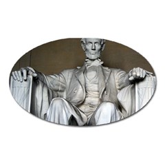 Lincoln Memorial Oval Magnet by trendistuff