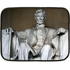 Lincoln Memorial Fleece Blanket (mini) by trendistuff