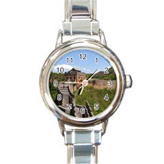 Great Wall Of China 3 Round Italian Charm Watches by trendistuff