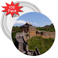 Great Wall Of China 3 3  Buttons (100 Pack) 