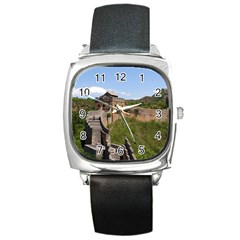 GREAT WALL OF CHINA 3 Square Metal Watches