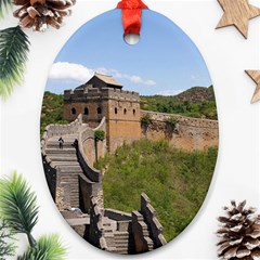 Great Wall Of China 3 Oval Ornament (two Sides) by trendistuff