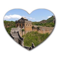 Great Wall Of China 3 Heart Mousepads