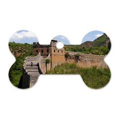 Great Wall Of China 3 Dog Tag Bone (two Sides) by trendistuff