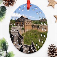 GREAT WALL OF CHINA 3 Oval Filigree Ornament (2-Side) 