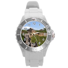 GREAT WALL OF CHINA 3 Round Plastic Sport Watch (L)