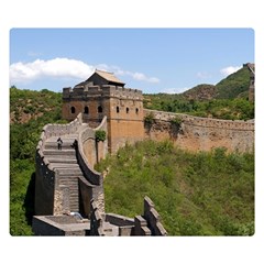 Great Wall Of China 3 Double Sided Flano Blanket (small)  by trendistuff