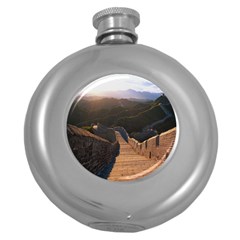 Great Wall Of China 2 Round Hip Flask (5 Oz) by trendistuff