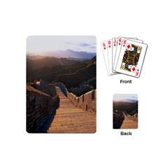 Great Wall Of China 2 Playing Cards (mini)  by trendistuff