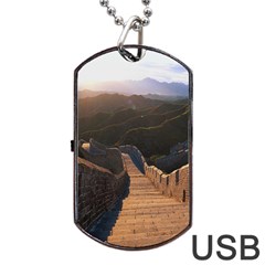 Great Wall Of China 2 Dog Tag Usb Flash (two Sides) 