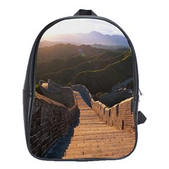 Great Wall Of China 2 School Bags (xl)  by trendistuff