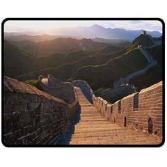 Great Wall Of China 2 Double Sided Fleece Blanket (medium) 