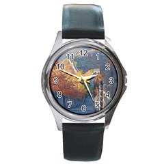 Great Wall Of China 1 Round Metal Watches by trendistuff