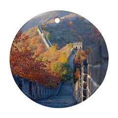 Great Wall Of China 1 Ornament (round)  by trendistuff