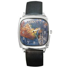 Great Wall Of China 1 Square Metal Watches by trendistuff