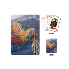 Great Wall Of China 1 Playing Cards (mini)  by trendistuff