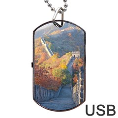 Great Wall Of China 1 Dog Tag Usb Flash (two Sides)  by trendistuff