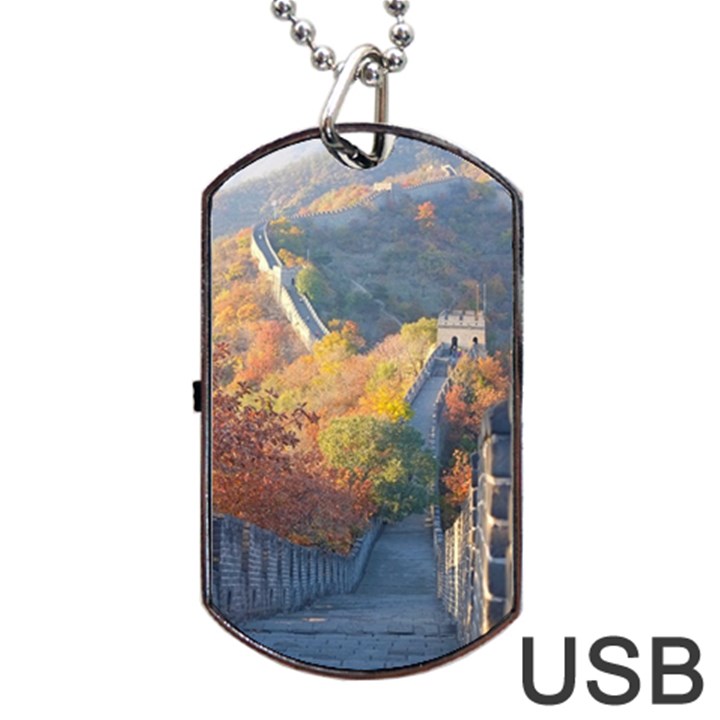 GREAT WALL OF CHINA 1 Dog Tag USB Flash (Two Sides) 