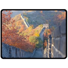 Great Wall Of China 1 Double Sided Fleece Blanket (large) 