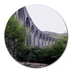 Glenfinnan Viaduct 2 Round Mousepads by trendistuff