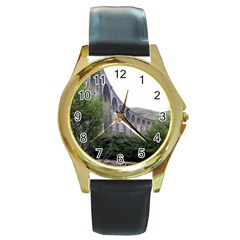 GLENFINNAN VIADUCT 2 Round Gold Metal Watches