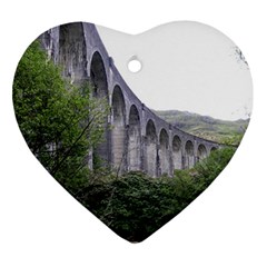 Glenfinnan Viaduct 2 Heart Ornament (2 Sides) by trendistuff