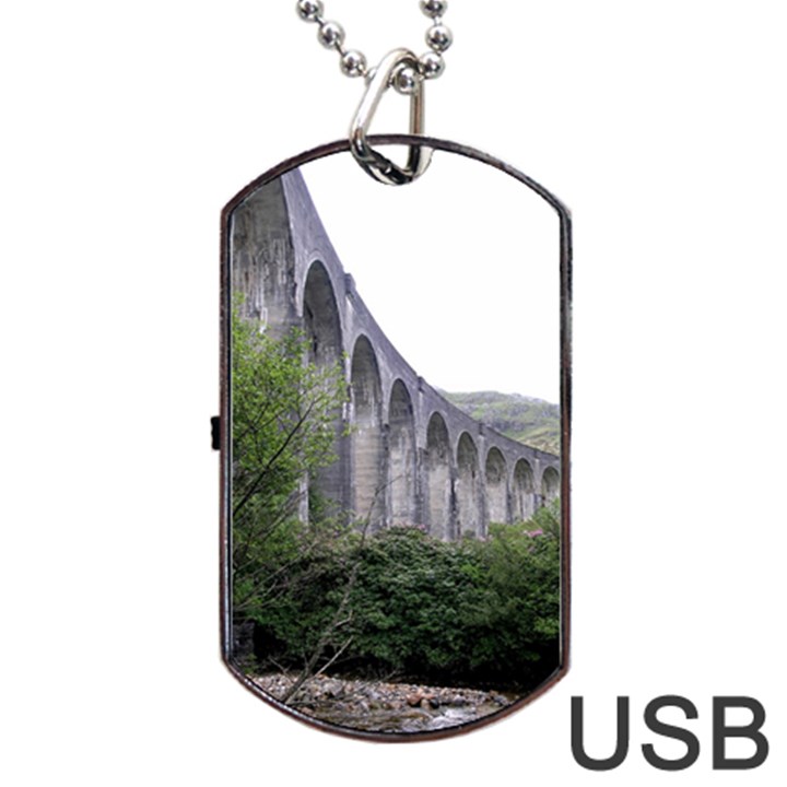 GLENFINNAN VIADUCT 2 Dog Tag USB Flash (Two Sides) 