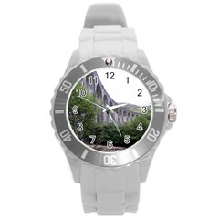 Glenfinnan Viaduct 2 Round Plastic Sport Watch (l) by trendistuff