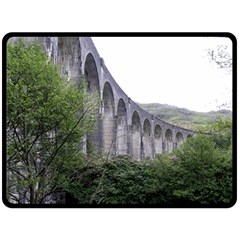 Glenfinnan Viaduct 2 Double Sided Fleece Blanket (large)  by trendistuff