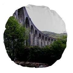 Glenfinnan Viaduct 2 Large 18  Premium Flano Round Cushions