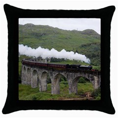 Glenfinnan Viaduct 1 Throw Pillow Cases (black) by trendistuff