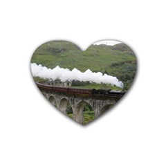 Glenfinnan Viaduct 1 Heart Coaster (4 Pack)  by trendistuff