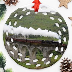 Glenfinnan Viaduct 1 Round Filigree Ornament (2side) by trendistuff